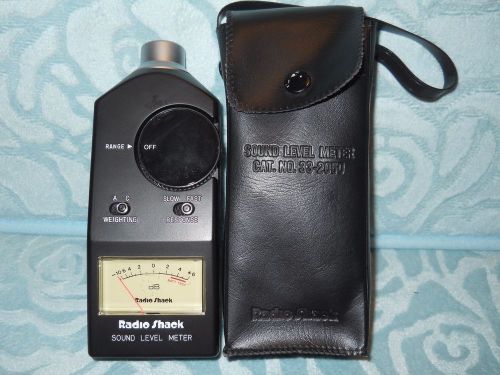 Radio Shack 33-2050 Sound Level Meter Analog Meter w/ case cover Used