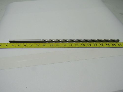 Ptd 7/16&#034; extra length hss 18 oal straight shank drill bit usa for sale