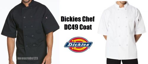 Dickies Chef Wear 10-Button Chef Coat DC49 Unisex Men Women Choose Size &amp; Color