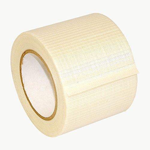 JVCC 762-BD Bi-Directional Filament Strapping Tape: 4 in. x 60 yds. (Natural)