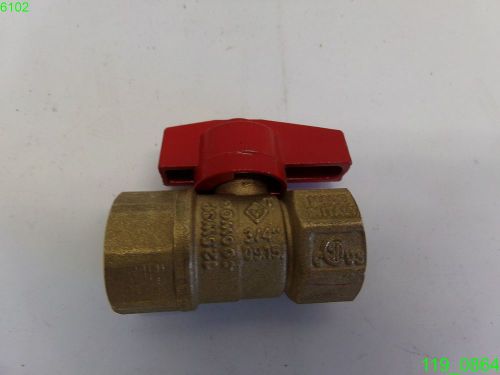 Bugatti 3/4&#034; npt brass gas ball valve- new for sale