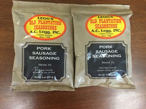 New Free Shipping ! AC Legg Old Plantation Sausage Seasoning Blend # 10