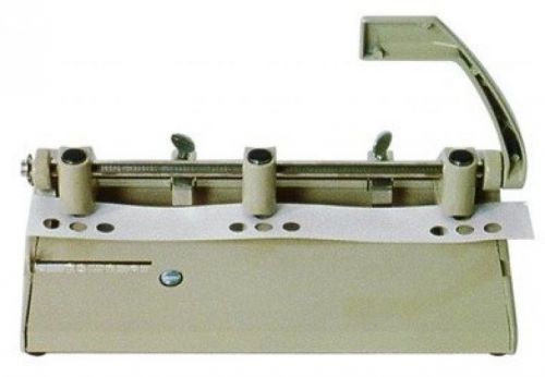 7520001394101 adjustable heavy-duty three-hole punch, 13/32 holes, beige for sale