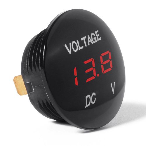 DC12V Red LED Panel Digital Voltage Meter Display Voltmeter Car Motorcycle