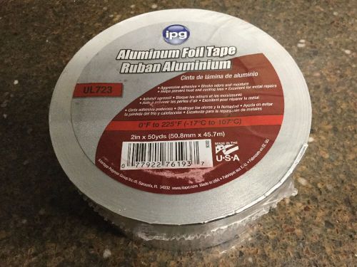 2&#034; x 50 yd cold weather aluminum foil tape by ipg ruban aluminum ul723 for sale