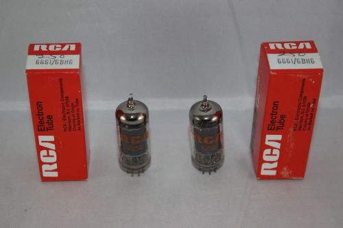 Nib nos matched pair rca 6661 6bh6 black plate marantz 8b amplitrex test strong for sale