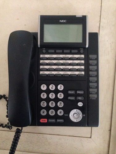 Nec dlv(xd)z-y (bk) 24 button dt300 series office phone dtl-24d-1 w/ dss 8lk-l for sale