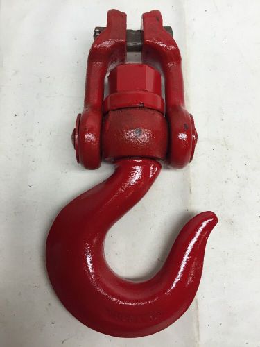 Rigging hook, drop- forged usa vulcan 8 swivel , crane, rescue for sale