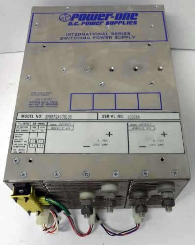 POWER-ONE MODEL SPM5F2A3CS135 5V 200 AMP -2V 150 AMP D.C. POWER SUPPLY