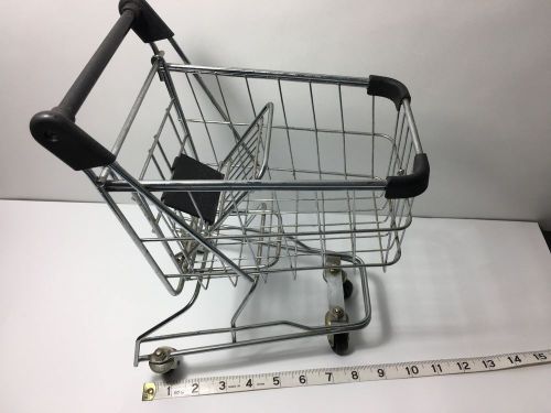 small metal grocery cart