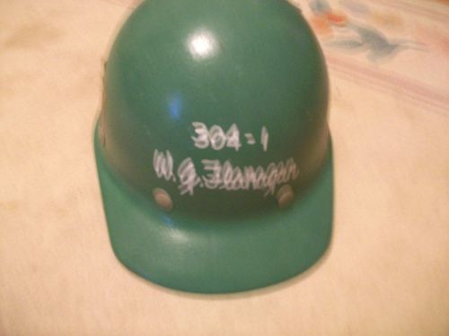 Vintage Bethlehem Steel green hard hat foreman Lackawanna NY plant