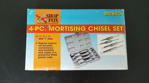 Shop Fox 4-pc Mortising Chisel Set Model D2845 (new)