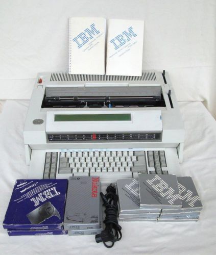 IBM WHEELWRITER 30 WITH PRINTER &amp; DISK DRIVE OPTIONS INSTALLED PLUS SUPPLIES