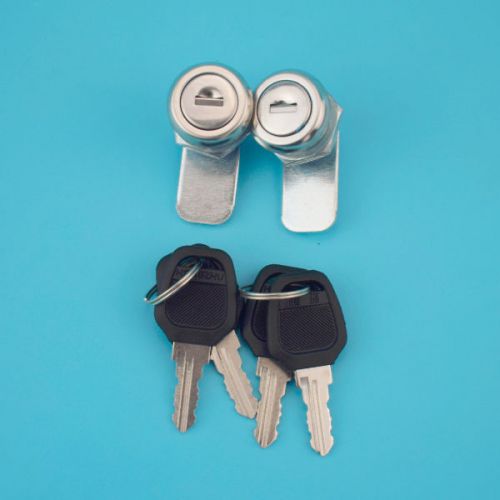 2PCS Locksmith 90 degree Cam lock Keyed alike Cabinet Mailbox Cupboard Panels