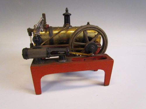 ANTIQUE signed WEEDEN CAST IRON &amp; BRASS STEAM ENGINE