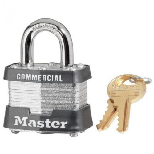 Heavy Duty 1-1/2&#034; Lam Steel Padlock Master Lock Padlocks 3KA-0464 071649316104