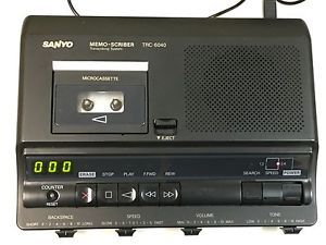 Sanyo Memo-Scriber Transcribing System TRC-6040 No Power Supply