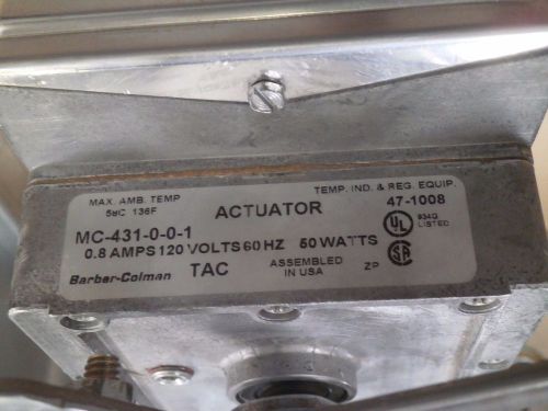 Barber colman actuator for two position control mc-431-0-0-1 for sale
