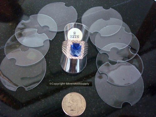 10 Finger ring displays clear flexible plastic ring display ring stands JD020