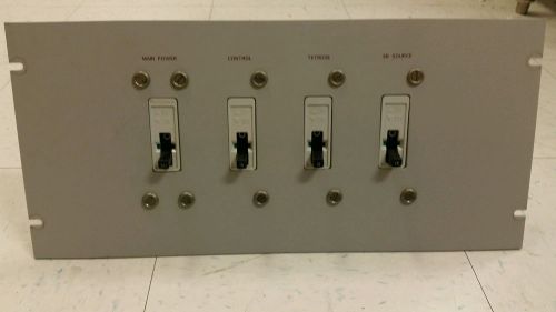 4 breaker panel assembly, 19&#034; rack mount for sale