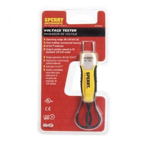 Voltage tester, 80-250 vac/dc sperry instruments electrical tools et6102 for sale