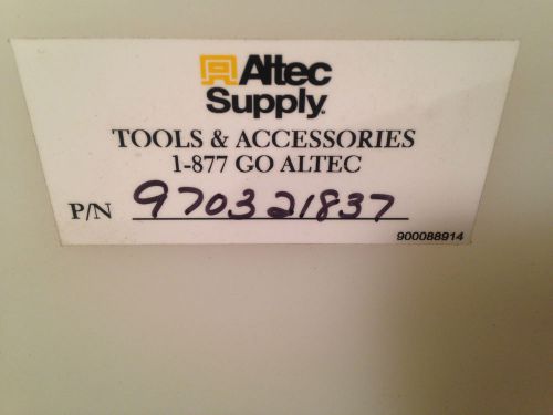 ALTEC PHONE CABLE ELECTRIC POWER BUCKET TRUCK TOOL BIN HOLDER TRAY 970321837
