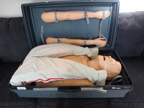 Laerdal Skillmaster Heartsim ALS Training Manikin airway EKG EMS Intubation