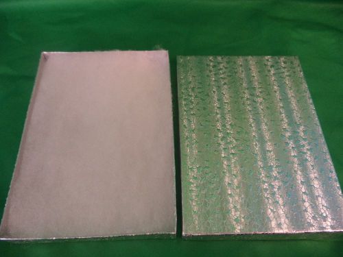 LOT OF 5 SILVER COTTON FILLED GIFT BOXES JEWELRY CHRISTMAS  5.25&#034; x 3.75&#034; x 1&#034;