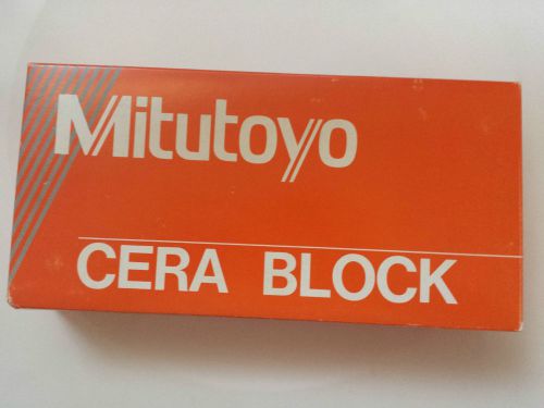 Mitutoyo Ceramic Metric Gauge Block Set, 10 pieces, Made in Japan