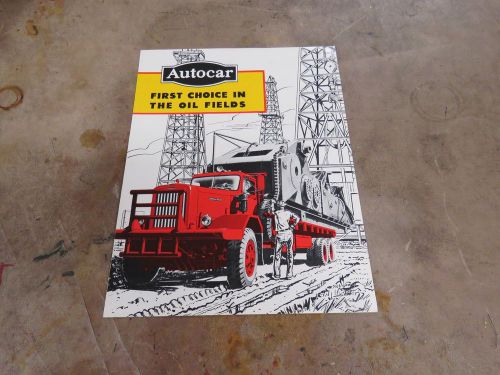 Autocar oil field truck brochure