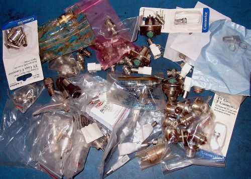 OVER 60PC RF CONNECTOR ASSORTMENT LOT