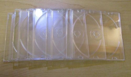 5 slim empty CD jewel cases