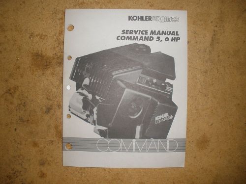 Kohler engines service manual book for command 5, 6 hp gas engine lawn mower for sale