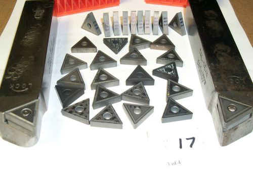 30- TNMG 432 Carbide Inserts with rt. and left CARBOLOY toolholder