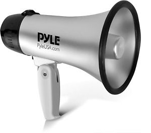 Portable Megaphone Speaker Siren Bullhorn Compact and Battery Operated