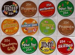 (12) NEW VENDSTAR 2&#034; ROUND CANDY STICKER LABELS, Vendworx SSF Beaver Vendmaster