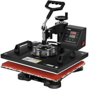 12&#034;x10&#034; Digital Heat Press Machine Sublimation T-shirt Printing SWING AWAY