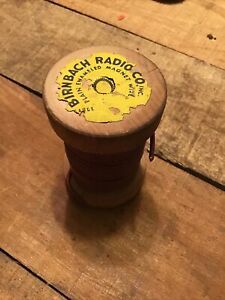Birnbach Radio Wire Wood Spool Vintage