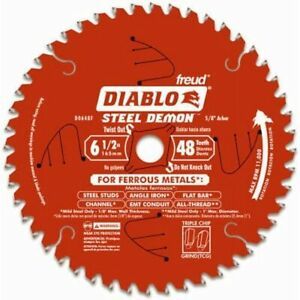 Diablo Genuine 61/2in x 48 Tooth Metal Cutting Saw Blade # D0648F-2PK