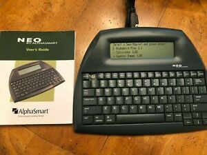 ALPHASMART NEO Home School WORD PROCESSOR typewriter NEO CABLES MANUAL BATTERIES