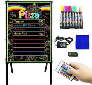 Montex LED Message Board Standing LED Signs 32&#034; x 24&#034; Menu Board with Adjustable
