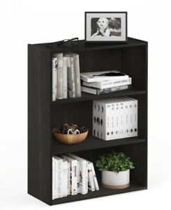 Black 3 teir shelf bookshelf office storage shelf. Brand new condition. 