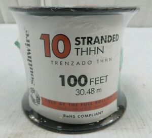 Southwire 22977384 Building Wire,Thhn,10 Awg 100 Feet Green