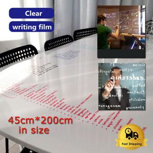 Transparent Write board Self-adhesive Writing Film Wipe Message Board for office
