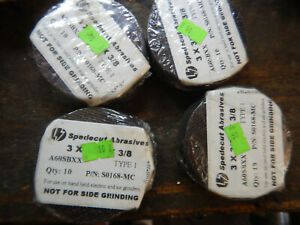 4, 10 PACKS OF NEW SUPER BOND 3&#034; X 3/32 X 3/8 BORE METAL CUTOFF WHEELS