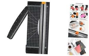 Paper Cutter, A4 Paper Trimmer Titanium Scrapbooking 12 inch with Black
