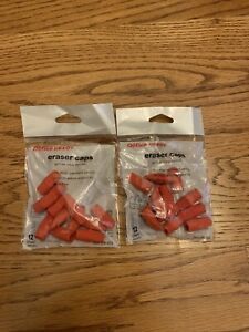 Office Depot Eraser Caps, Pink, 2 Packs Of 12, 206-503 Latex Free