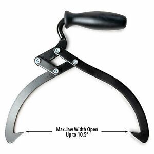 Manual Log Tongs Unique Design Easy Grip 10-Inch Diameter Log Handling Tool