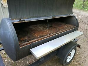 trailer smoker bbq pit