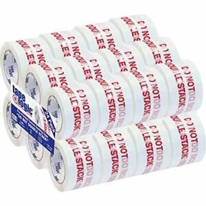 Tape Logic Pre-Printed Carton Sealing Tape&#034;Do Not Double Stack.&#034; 2.2 Mil 3&#034; x...